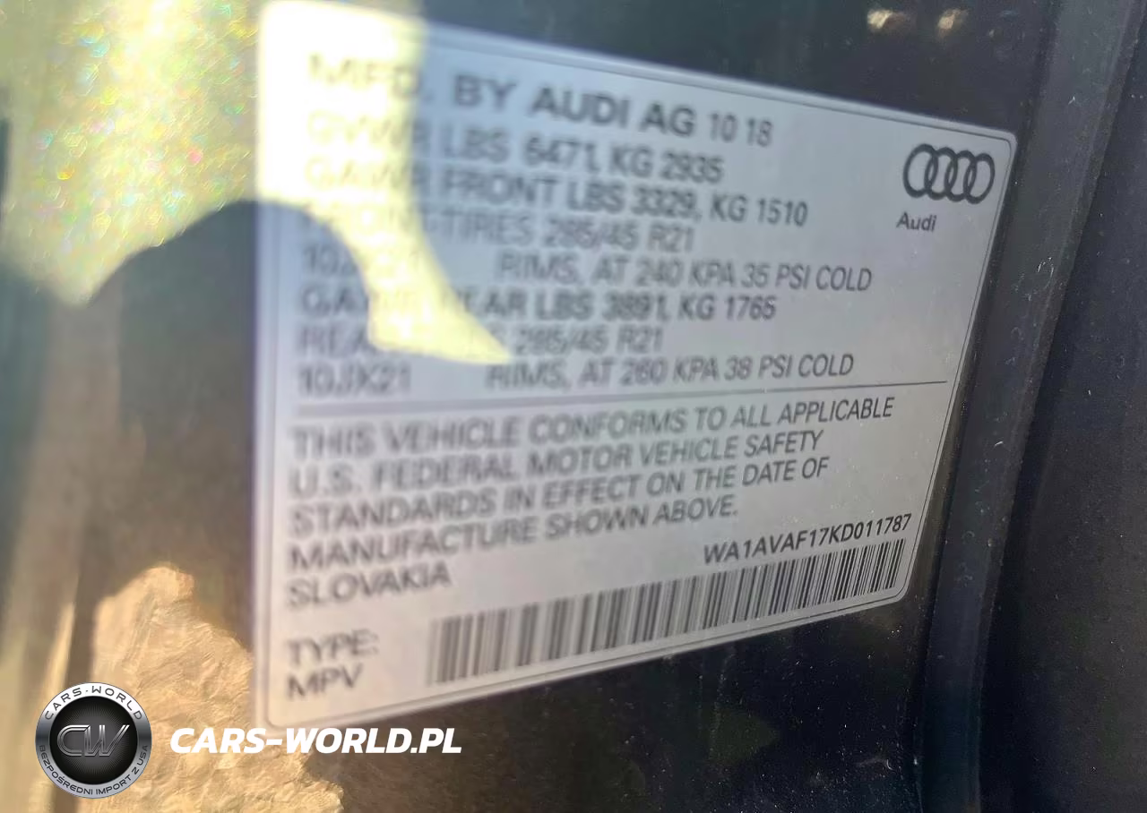 2019 Audi Q8 Premium VIN:WA1AVAF17KD011787 - 13