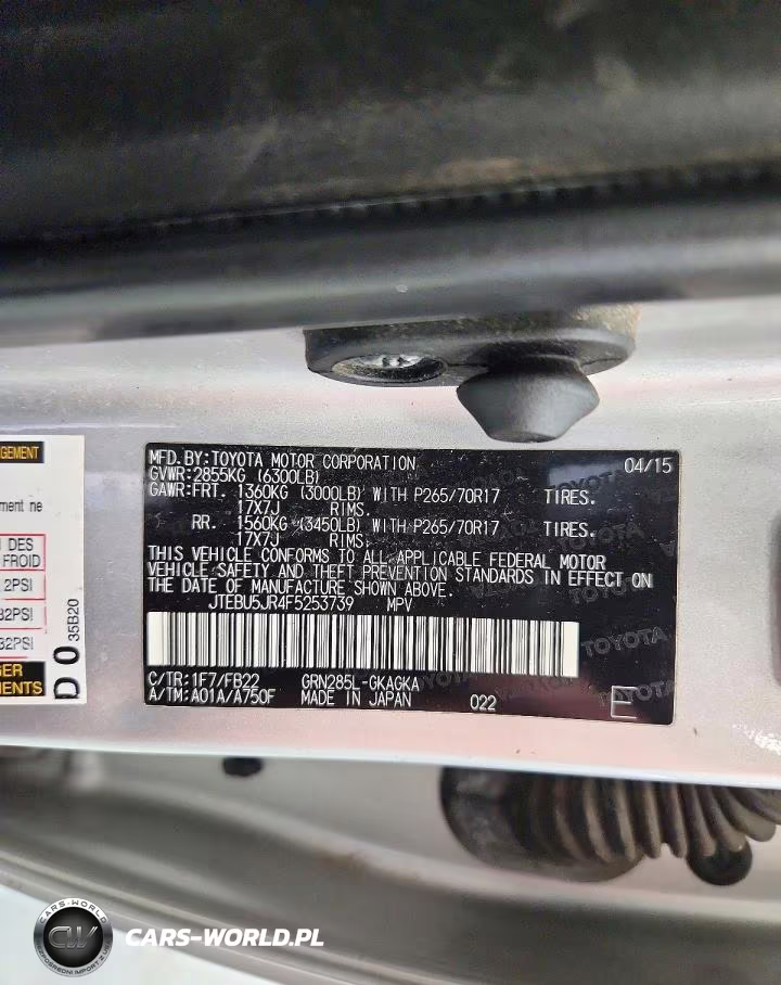 2015 Toyota 4Runner Sr5 VIN:JTEBU5JR4F5253739 - 13