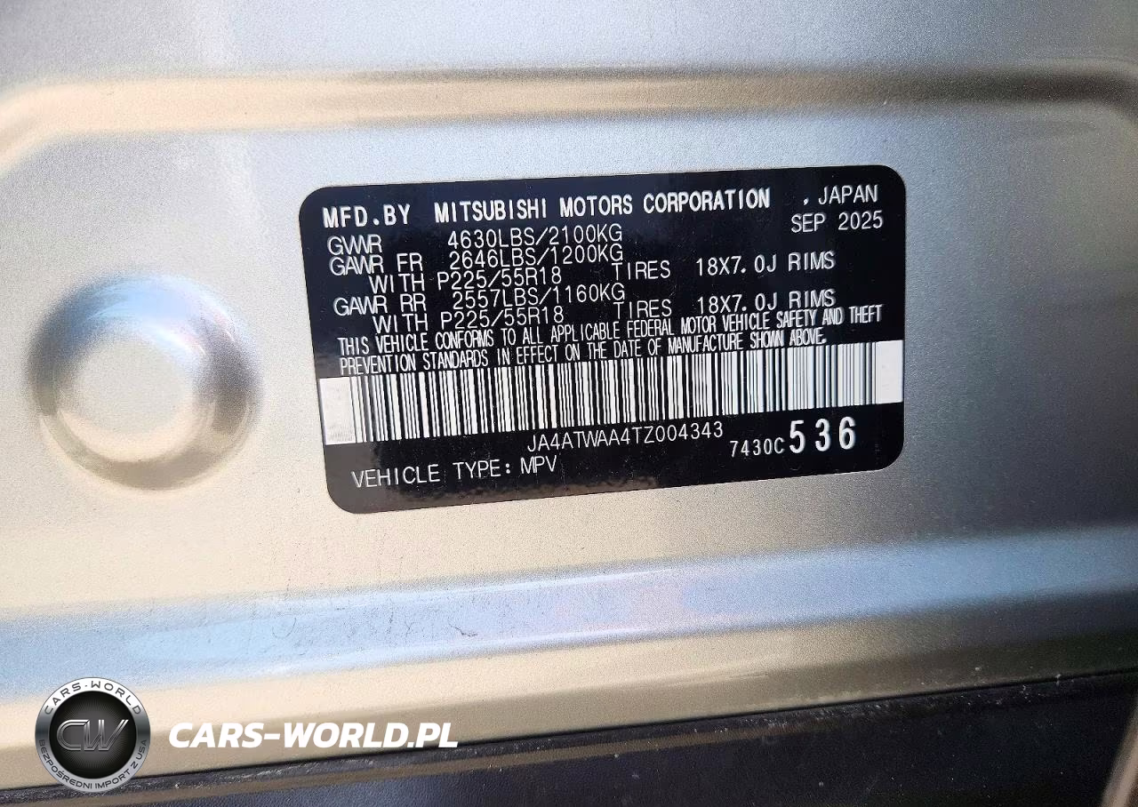 2026 Mitsubishi Eclipse Cross Se VIN:JA4ATWAA4TZ004343 - 13