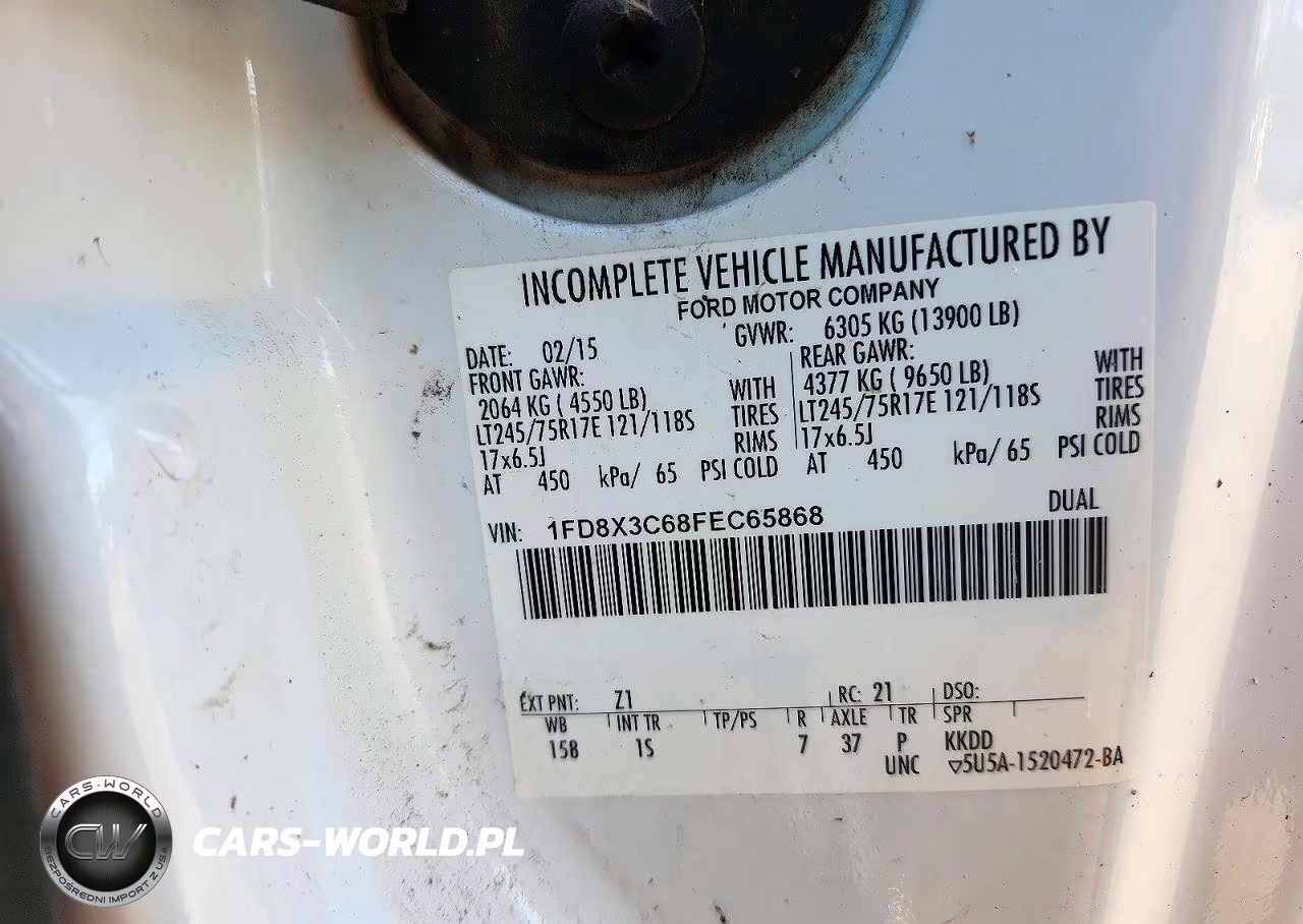 2015 Ford F350 Super Duty VIN:1FD8X3C68FEC65868 - 13