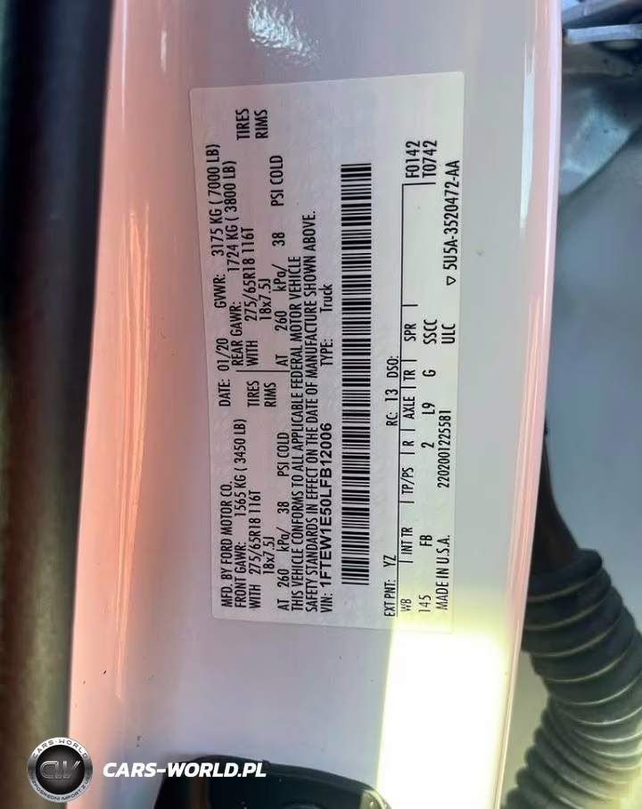 2020 Ford F150 Supercrew VIN:1FTEW1E50LFB12006 - 13