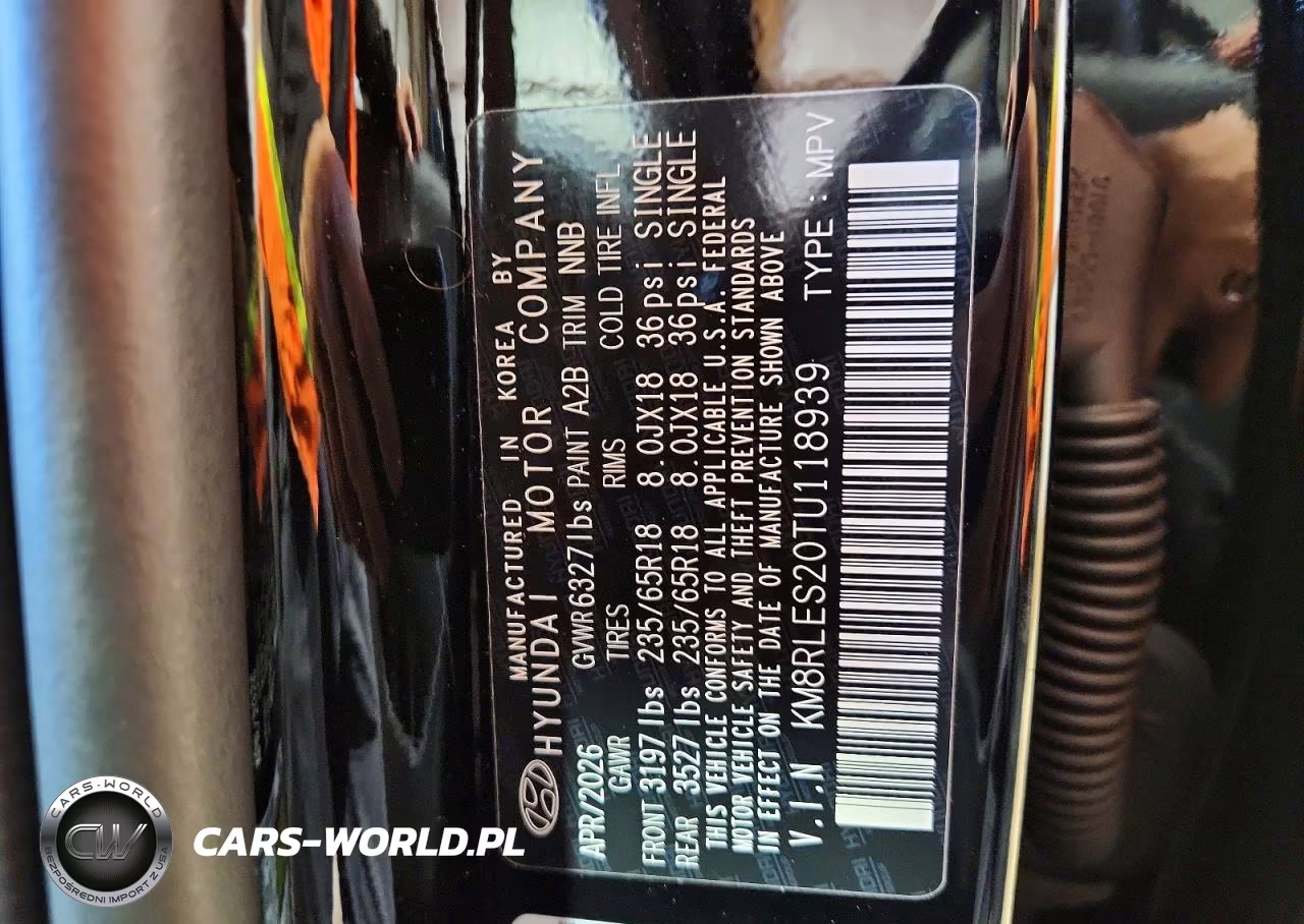 2026 Hyundai Palisade Sel VIN:KM8RLES20TU118939 - 14
