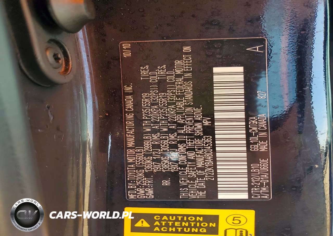 2011 Lexus Rx 350 Base VIN:2T2ZK1BA4BC045363 - 14