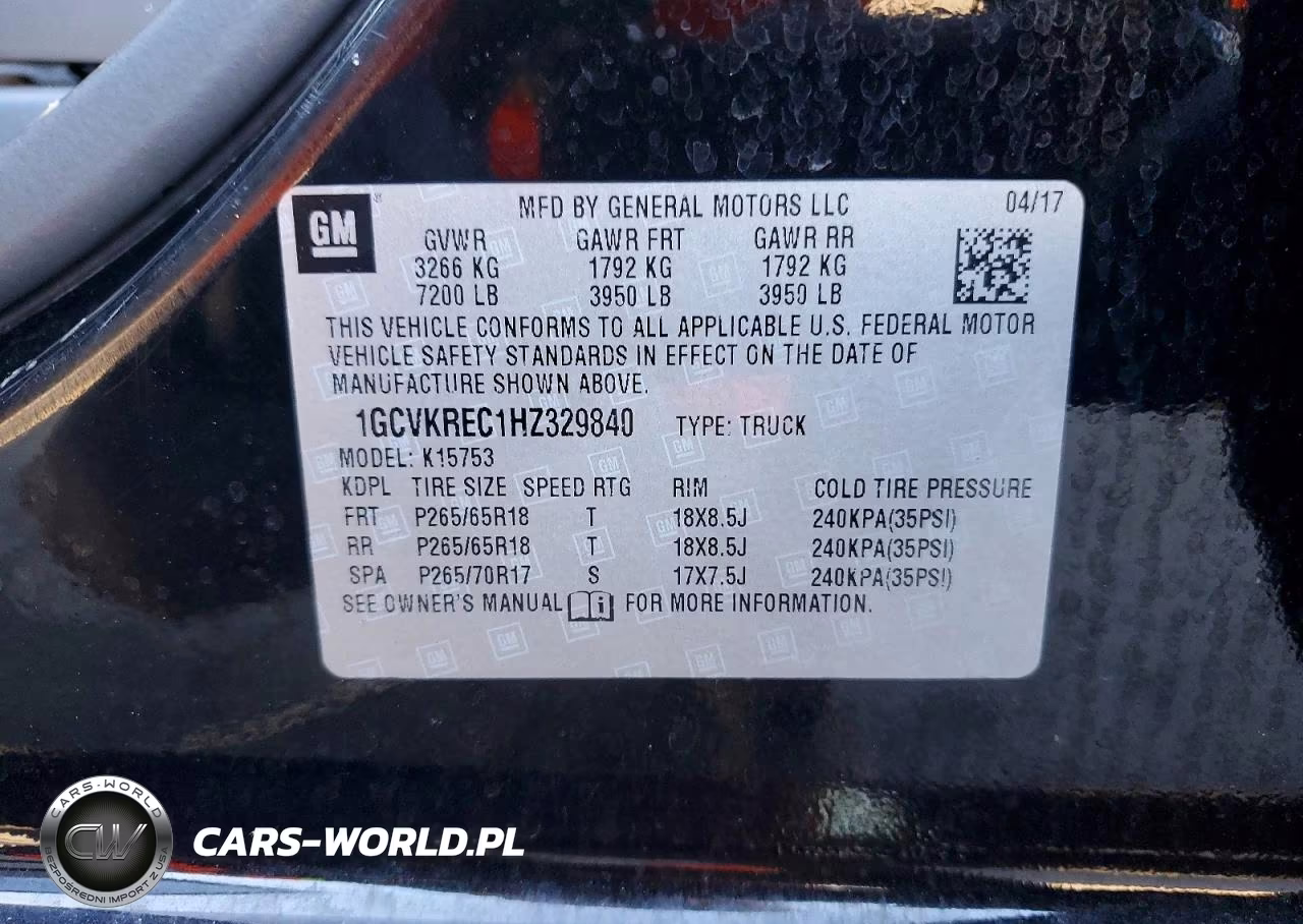 2017 Chevrolet Silverado K1500 Lt VIN:1GCVKREC1HZ329840 - 12