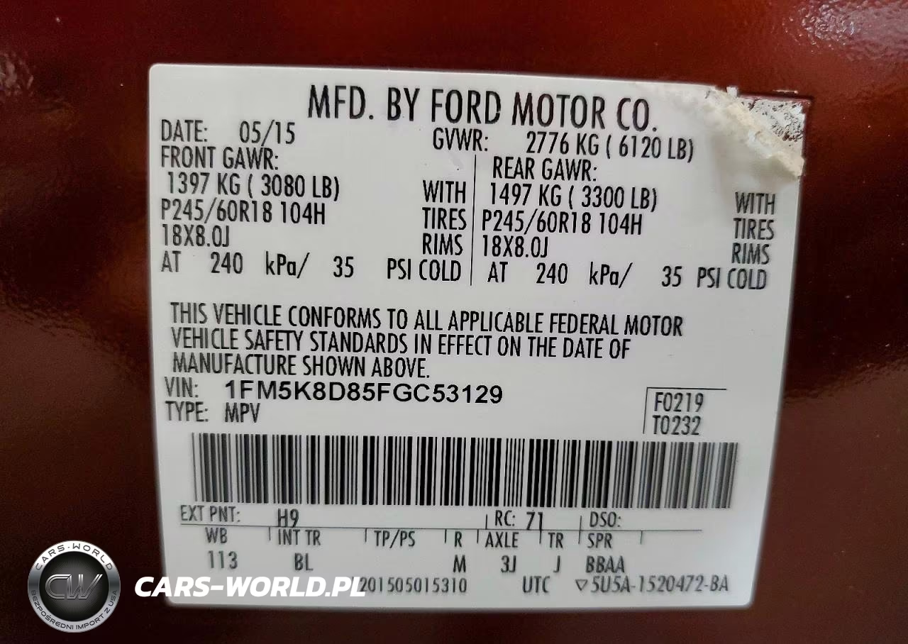 2015 Ford Explorer Xlt VIN:1FM5K8D85FGC53129 - 13