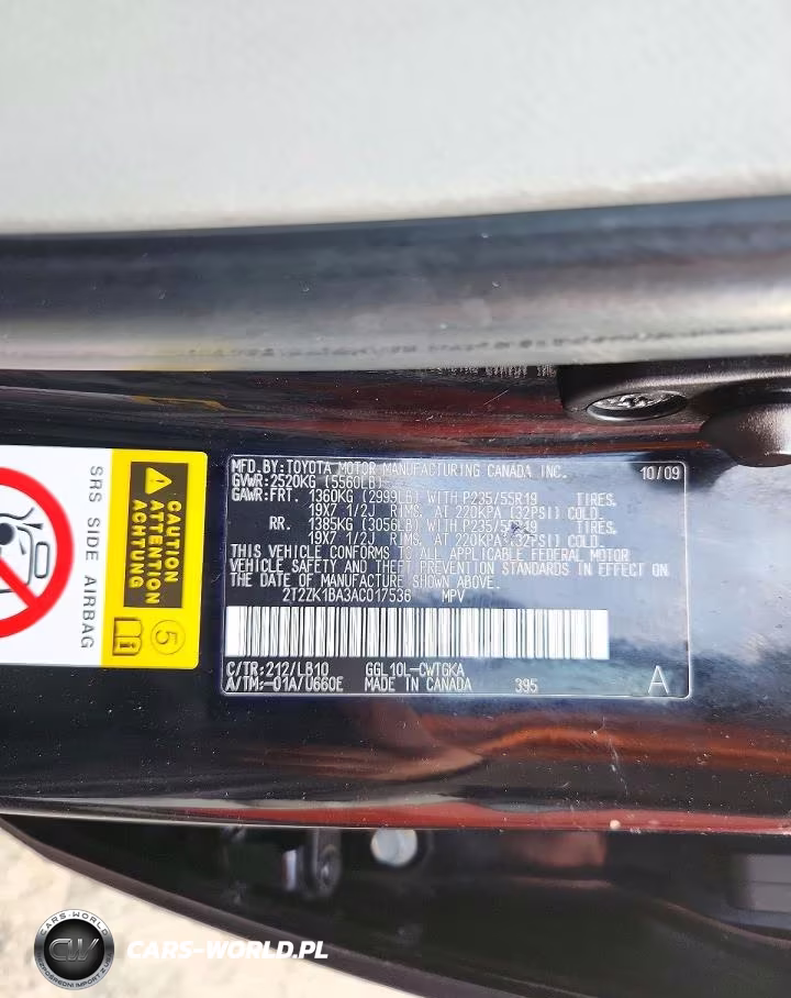 2010 Lexus Rx 350 VIN:2T2ZK1BA3AC017536 - 13
