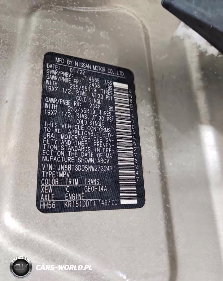 2022 Nissan Rogue Platinum VIN:JN8BT3DD5NW273247 - 14