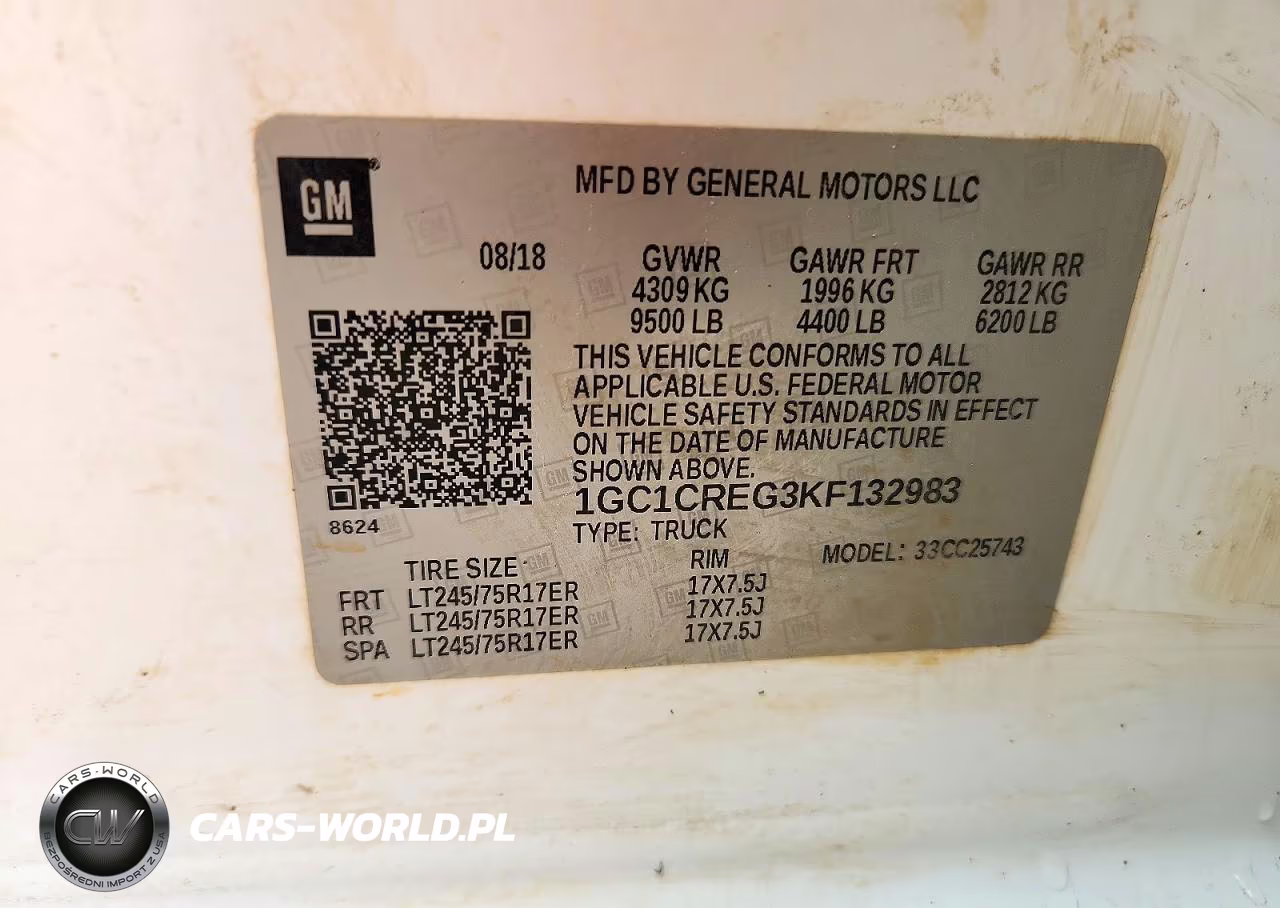 2019 Chevrolet Silverado C2500 Heavy Duty VIN:1GC1CREG3KF132983 - 12