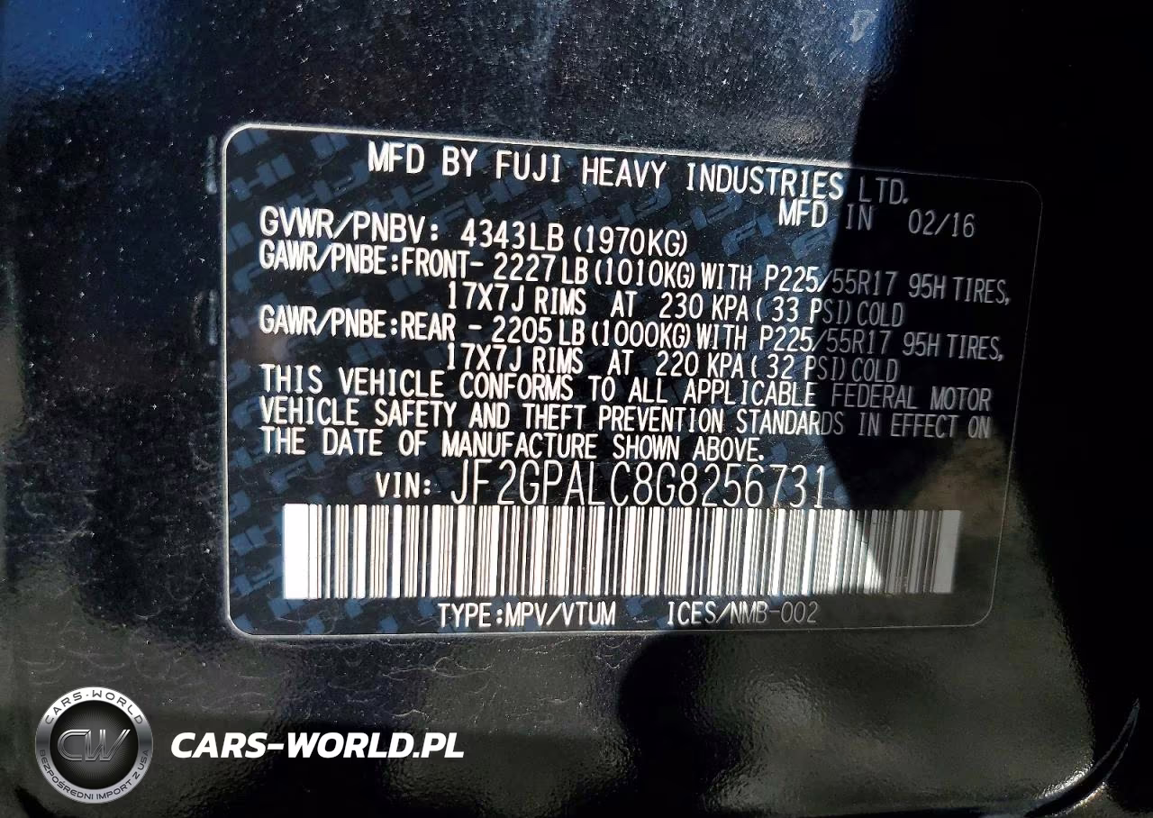 2016 Subaru Crosstrek Limited VIN:JF2GPALC8G8256731 - 12
