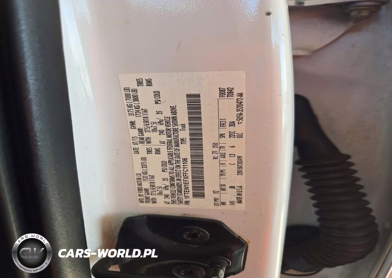 2015 Ford F150 Supercrew VIN:1FTEW1EFXFFC11106 - 12