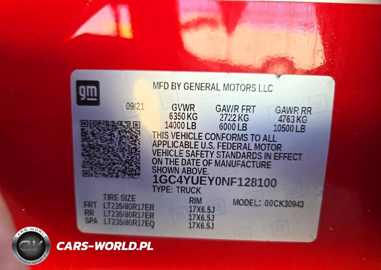 2022 Chevrolet Silverado K3500 Ltz VIN:1GC4YUEY0NF128100 - 10