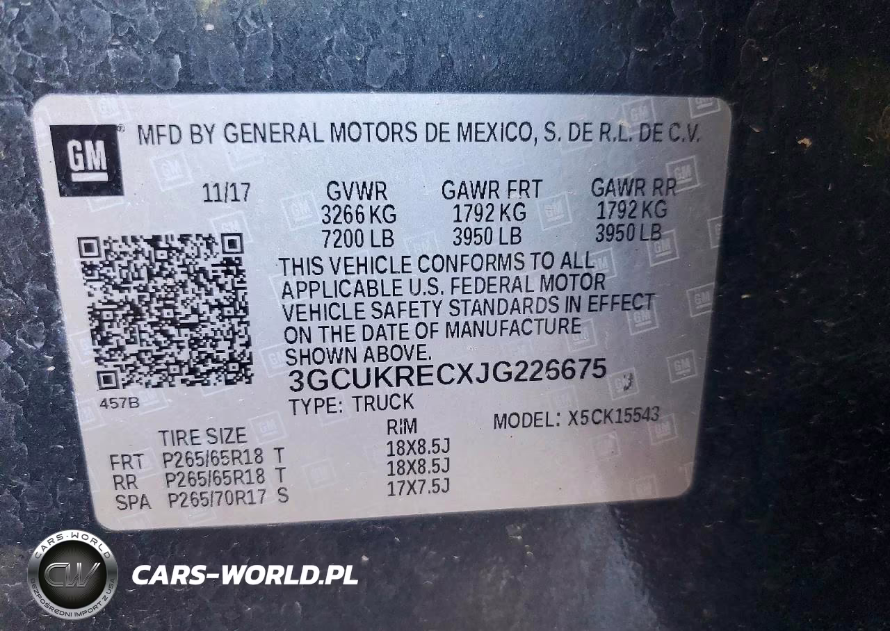 2018 Chevrolet Silverado K1500 Lt VIN:3GCUKRECXJG226675 - 12