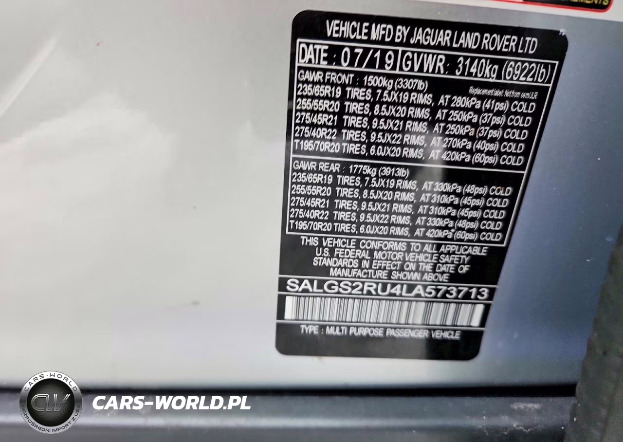 2020 Land Rover Range Rover Hse VIN:SALGS2RU4LA573713 - 14