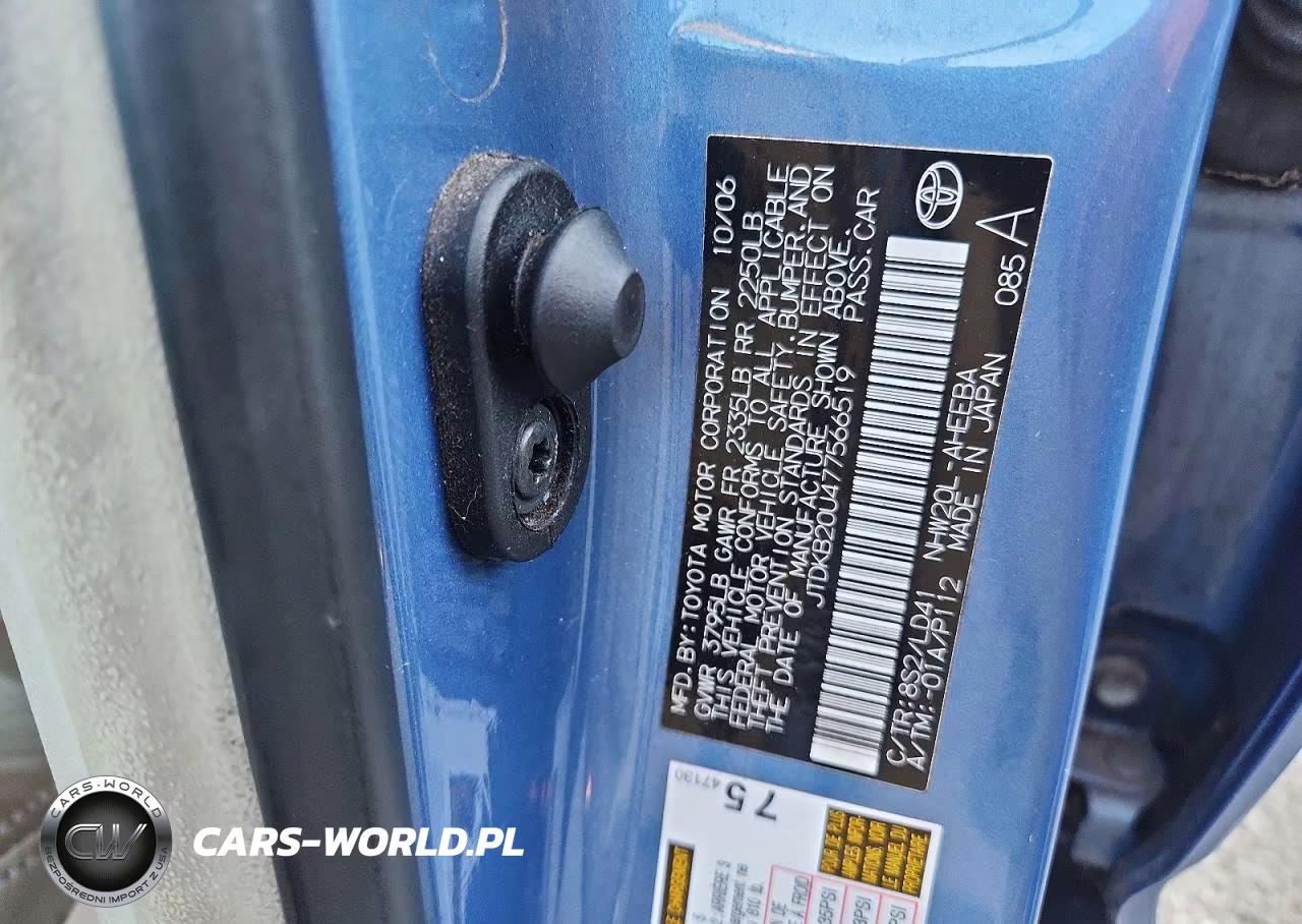 2007 Toyota Prius Base VIN:JTDKB20U477566519 - 12