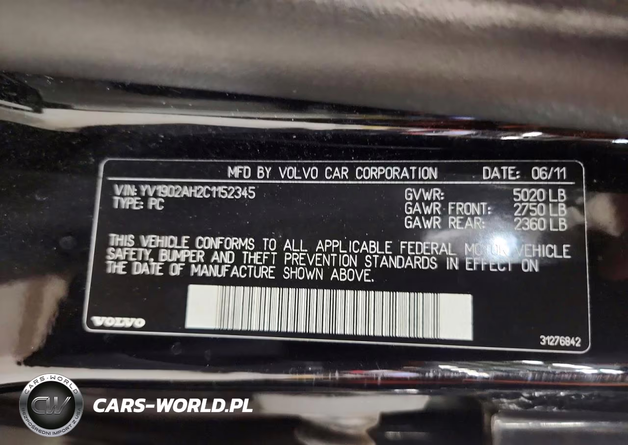 2012 Volvo S80 T6 VIN:YV1902AH2C1152345 - 12