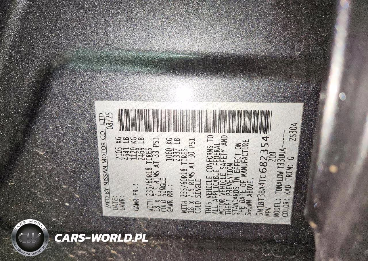 2026 Nissan Rogue Sv VIN:5N1BT3BA4TC682354 - 13