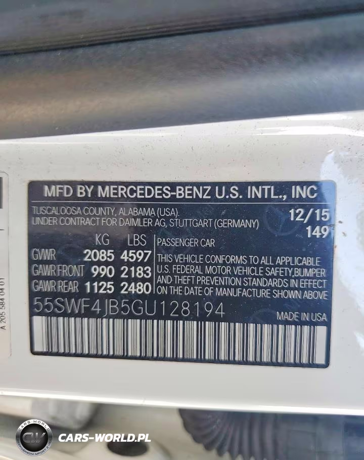 2016 Mercedes-Benz C 300 VIN:55SWF4JB5GU128194 - 12