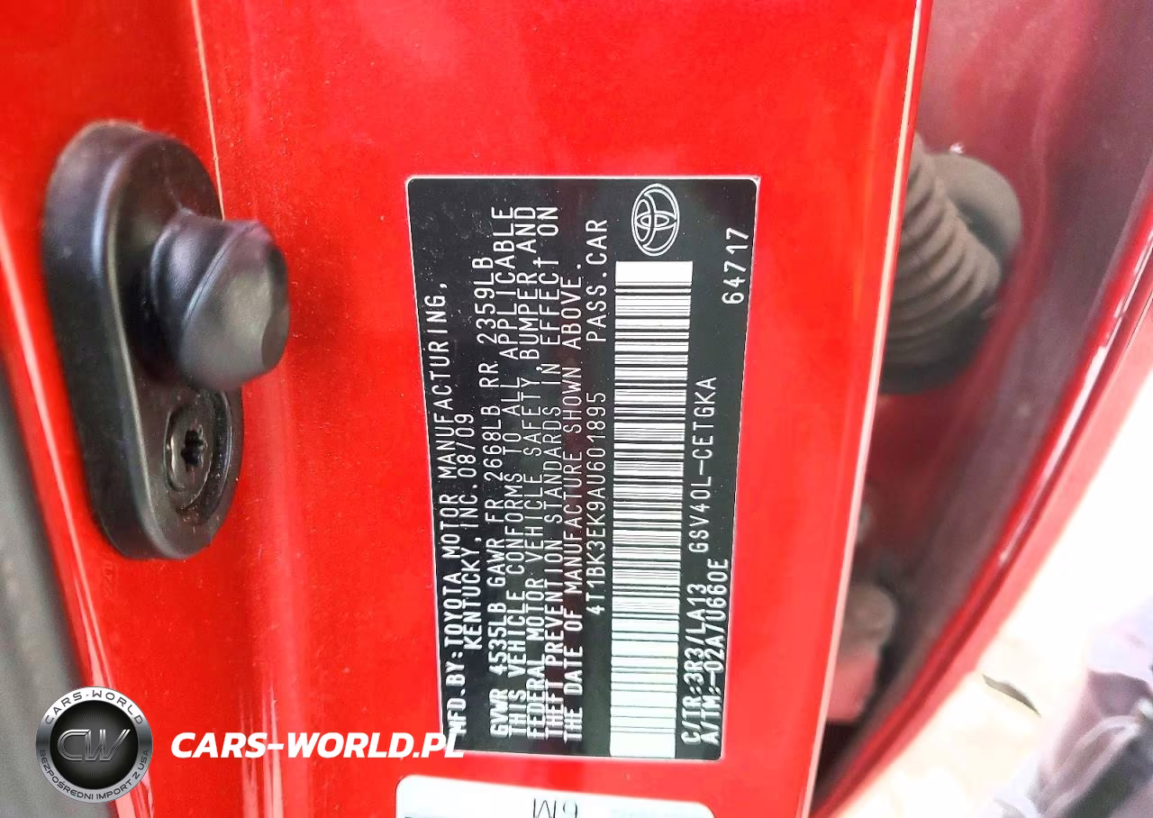 2010 Toyota Camry Xle V6 VIN:4T1BK3EK9AU601895 - 12