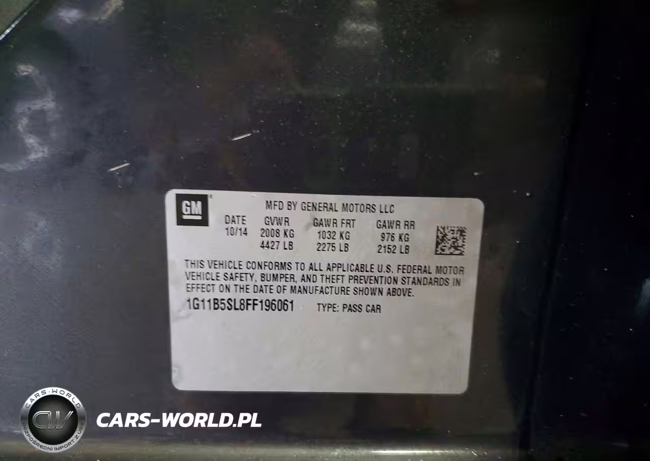 2015 Chevrolet Malibu Ls VIN:1G11B5SL8FF196061 - 12