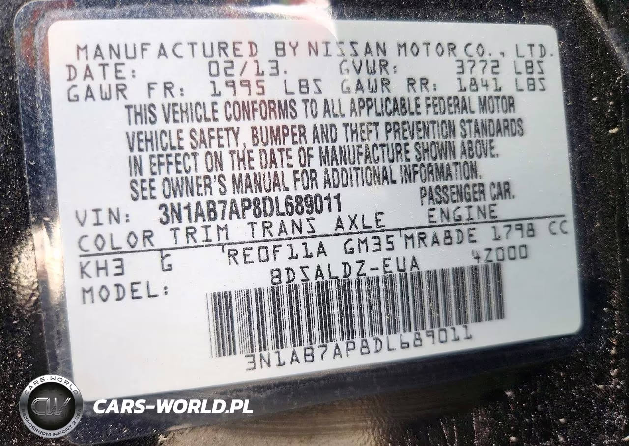 2013 Nissan Sentra Sv VIN:3N1AB7AP8DL689011 - 12