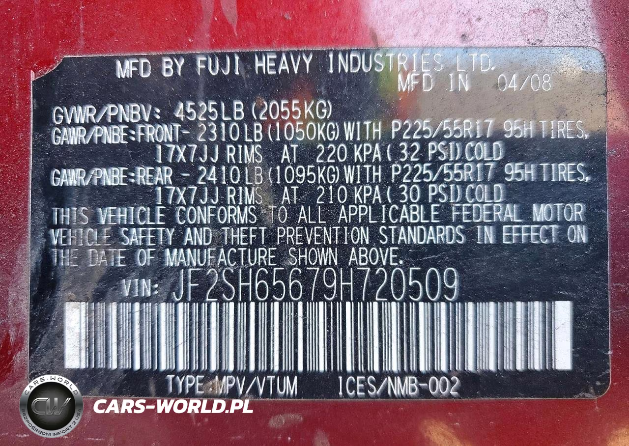 2009 Subaru Forester 2.5Xt VIN:JF2SH65679H720509 - 13