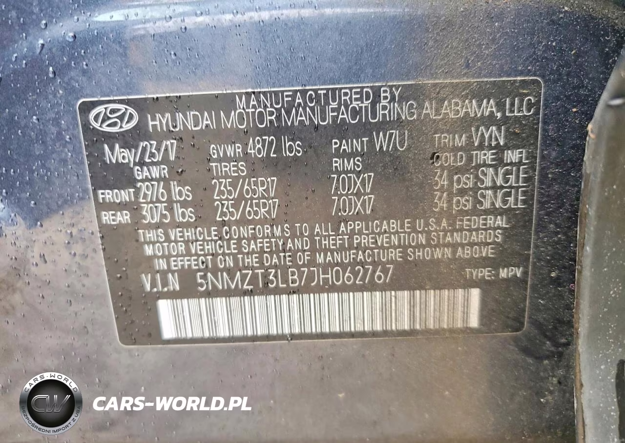 2018 Hyundai Santa Fe Sport 2.4L VIN:5NMZT3LB7JH062767 - 14