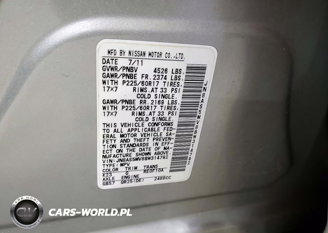 2011 Nissan Rogue S VIN:JN8AS5MV8BW314792 - 13