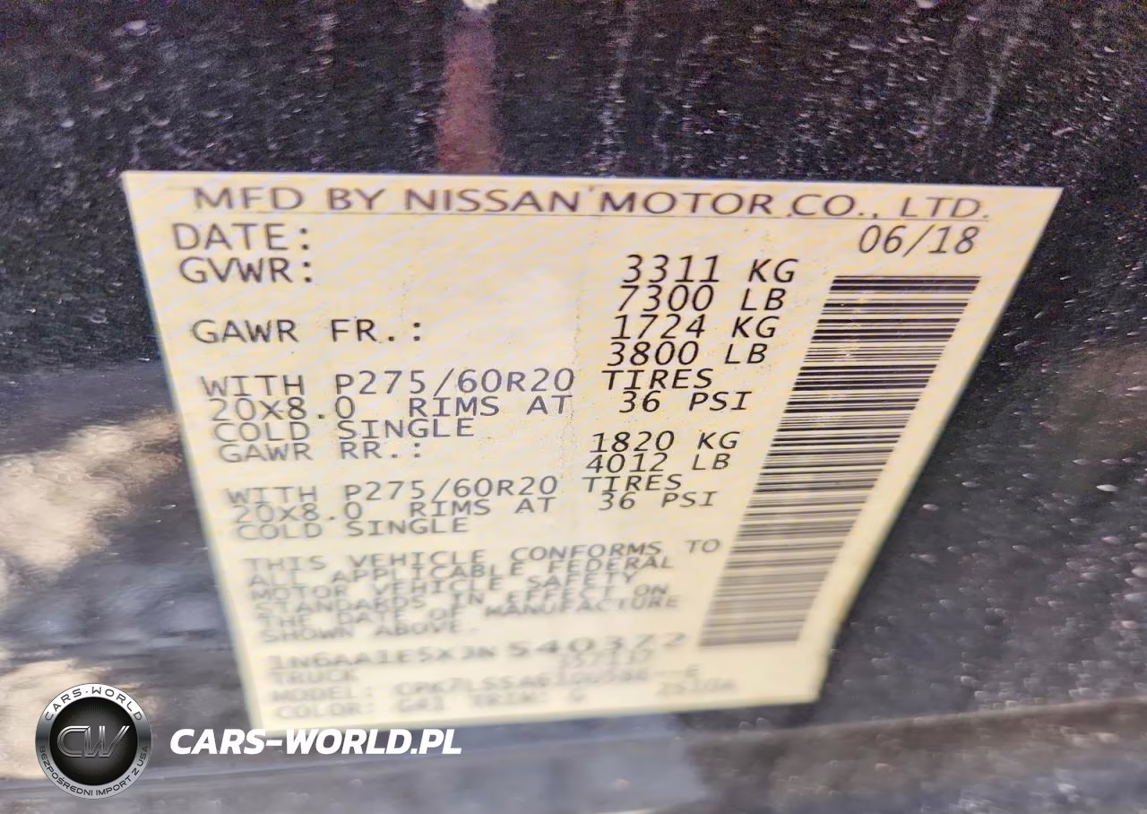2018 Nissan Titan Sv VIN:1N6AA1E5XJN540372 - 12