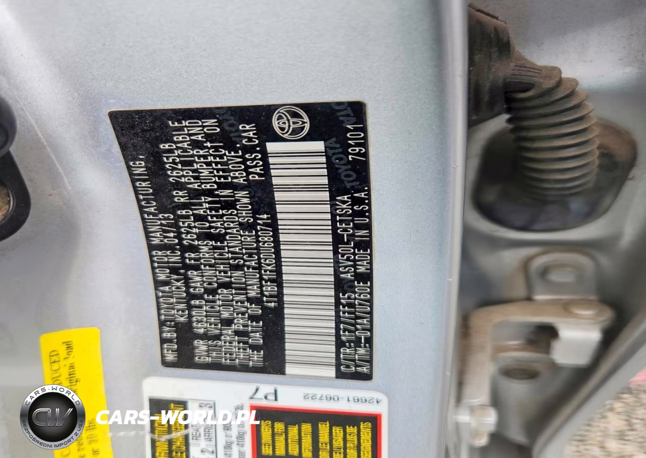 2013 Toyota Camry VIN:4T1BF1FK6DU680714 - 12