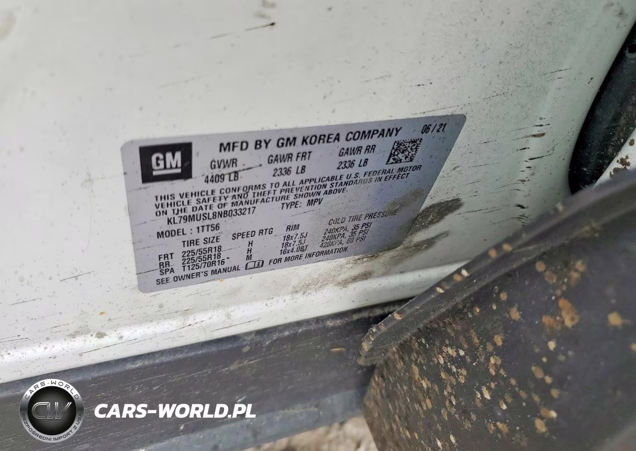 2022 Chevrolet Trailblazer Rs VIN:KL79MUSL8NB033217 - 13