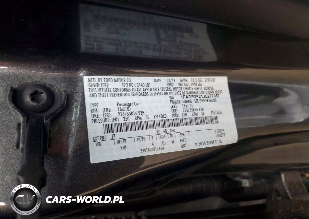 2018 Ford Focus Se VIN:1FADP3F21JL277057 - 12