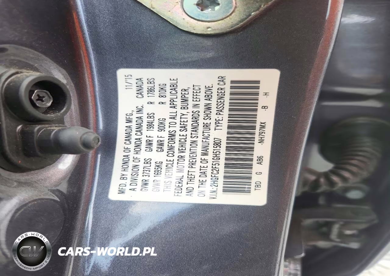 2016 Honda Civic Lx VIN:2HGFC2F51GH515807 - 12