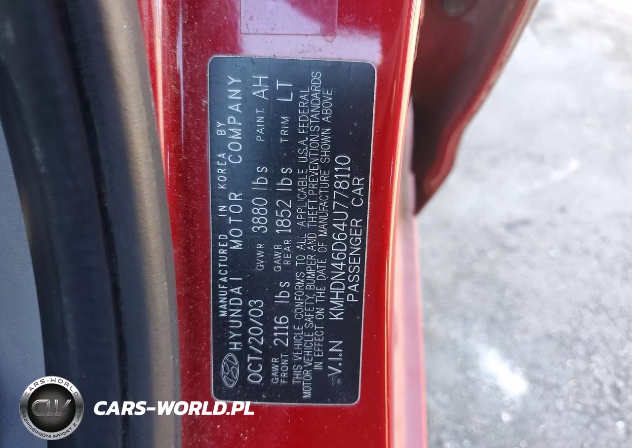 2004 Hyundai Elantra Gls VIN:KMHDN46D64U778110 - 12