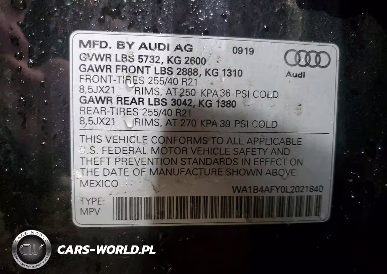 2020 Audi Sq5 Premium Plus VIN:WA1B4AFY0L2021840 - 12
