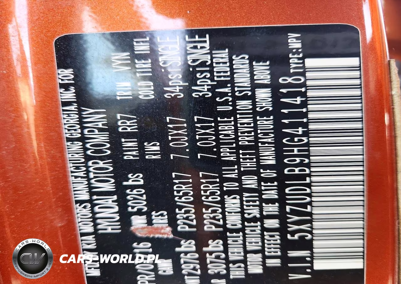 2017 Hyundai Santa Fe Sport VIN:5XYZUDLB9HG411418 - 13