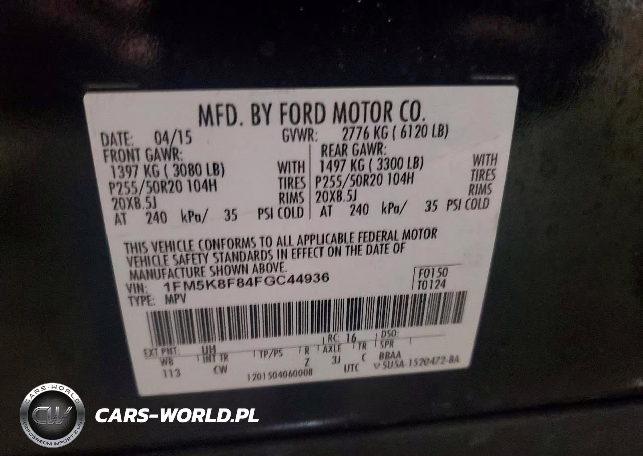 2015 Ford Explorer Limited VIN:1FM5K8F84FGC44936 - 13