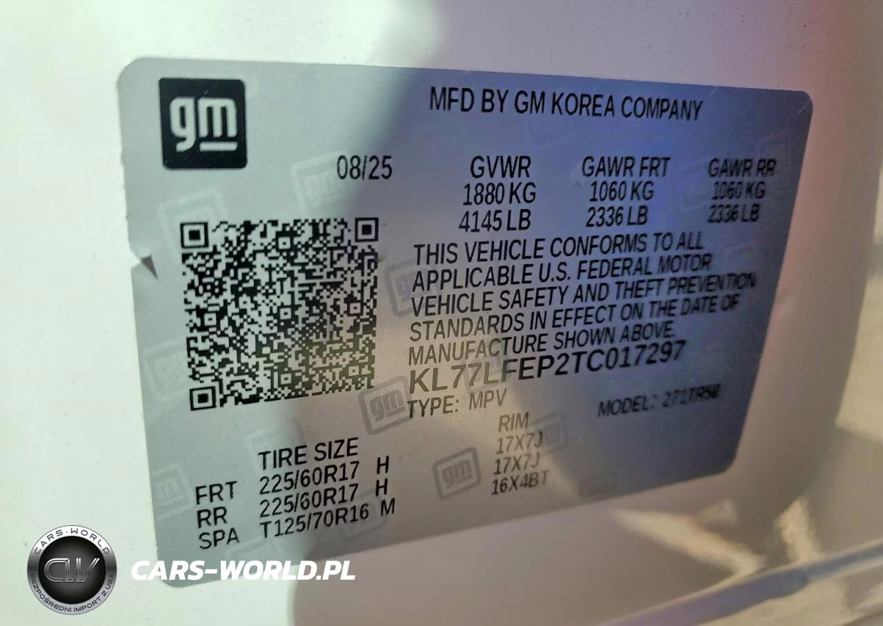 2026 Chevrolet Trax Ls VIN:KL77LFEP2TC017297 - 14