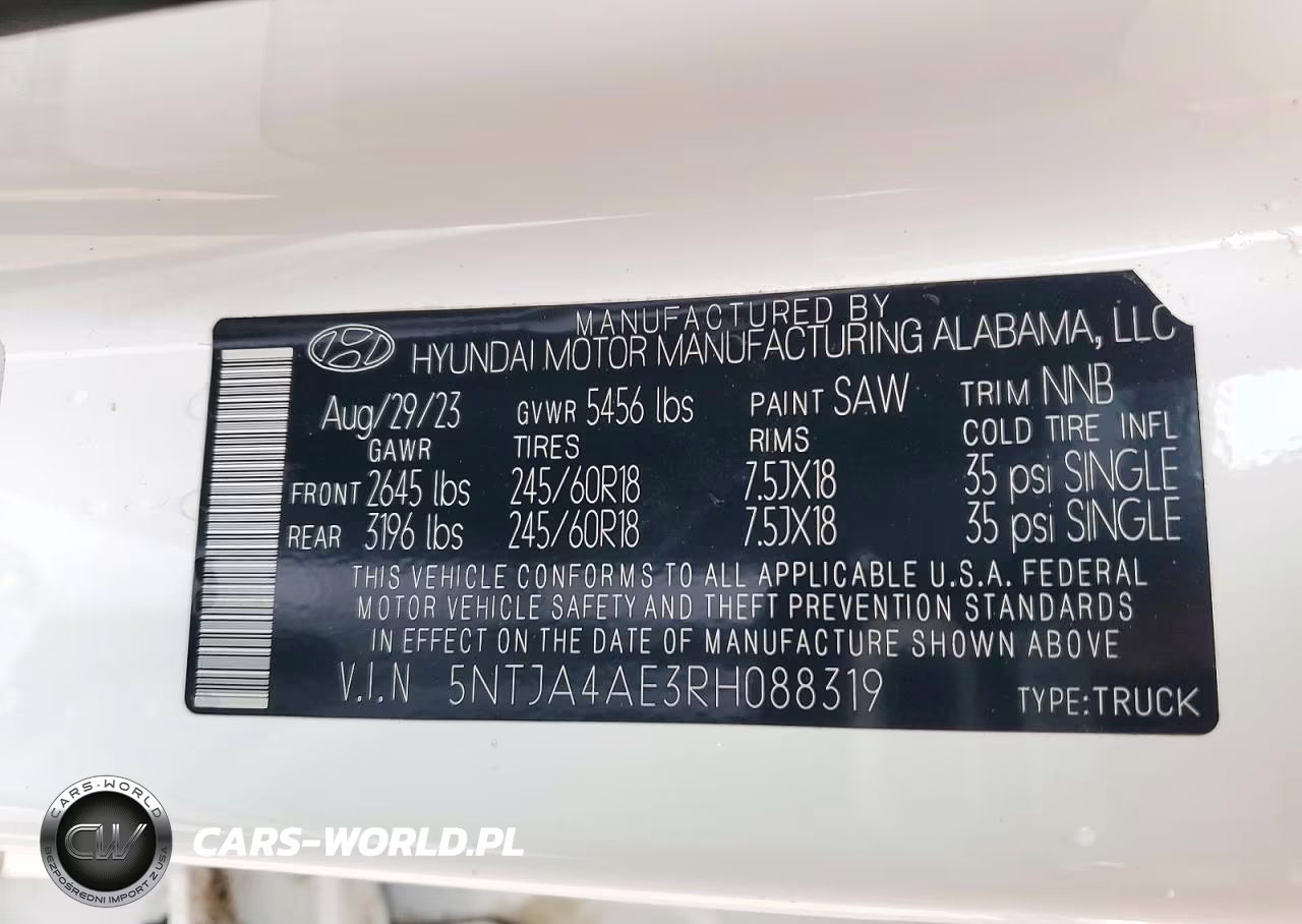 2024 Hyundai Santa Cruz Se VIN:5NTJA4AE3RH088319 - 12
