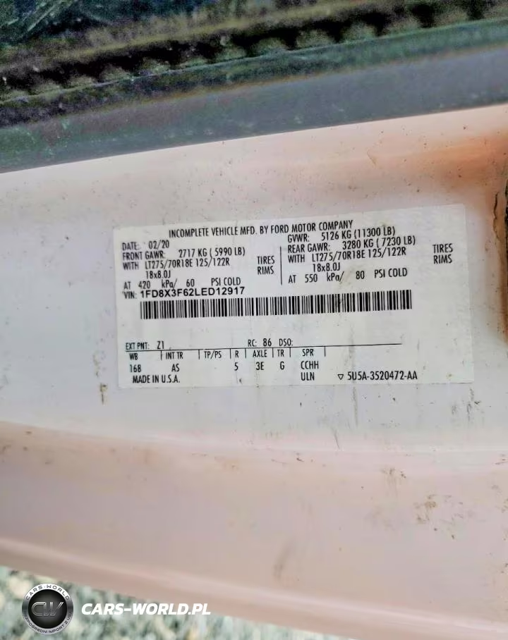 2020 Ford F350 Super Duty Utility - Service Truck VIN:1FD8X3F62LED12917 - 12