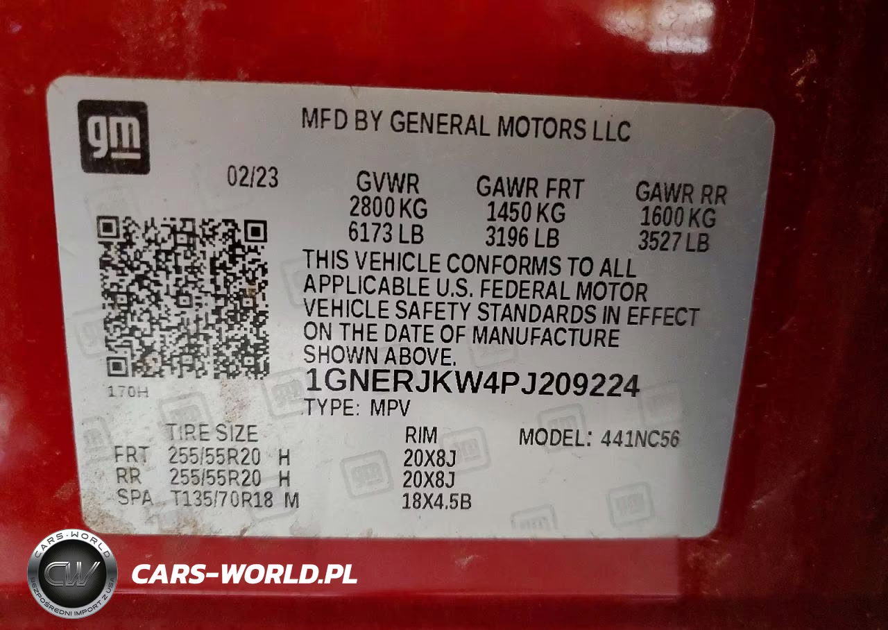 2023 Chevrolet Traverse Rs VIN:1GNERJKW4PJ209224 - 13
