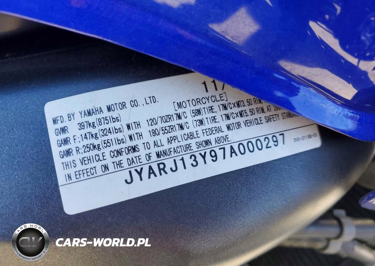 2007 Yamaha Fz6 Shg VIN:JYARJ13Y97A000297 - 9