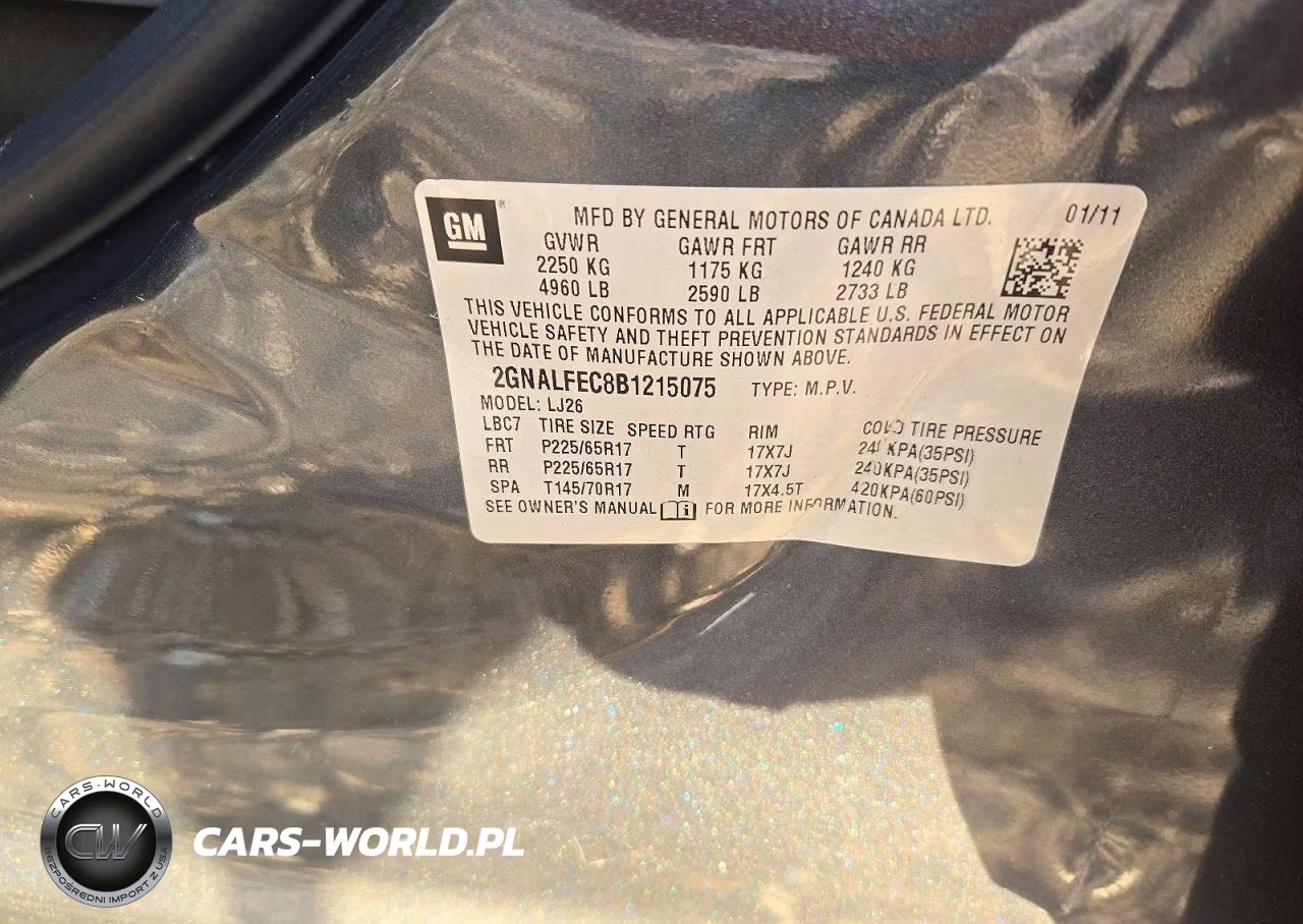 2011 Chevrolet Equinox Ltz VIN:2GNALFEC8B1215075 - 12