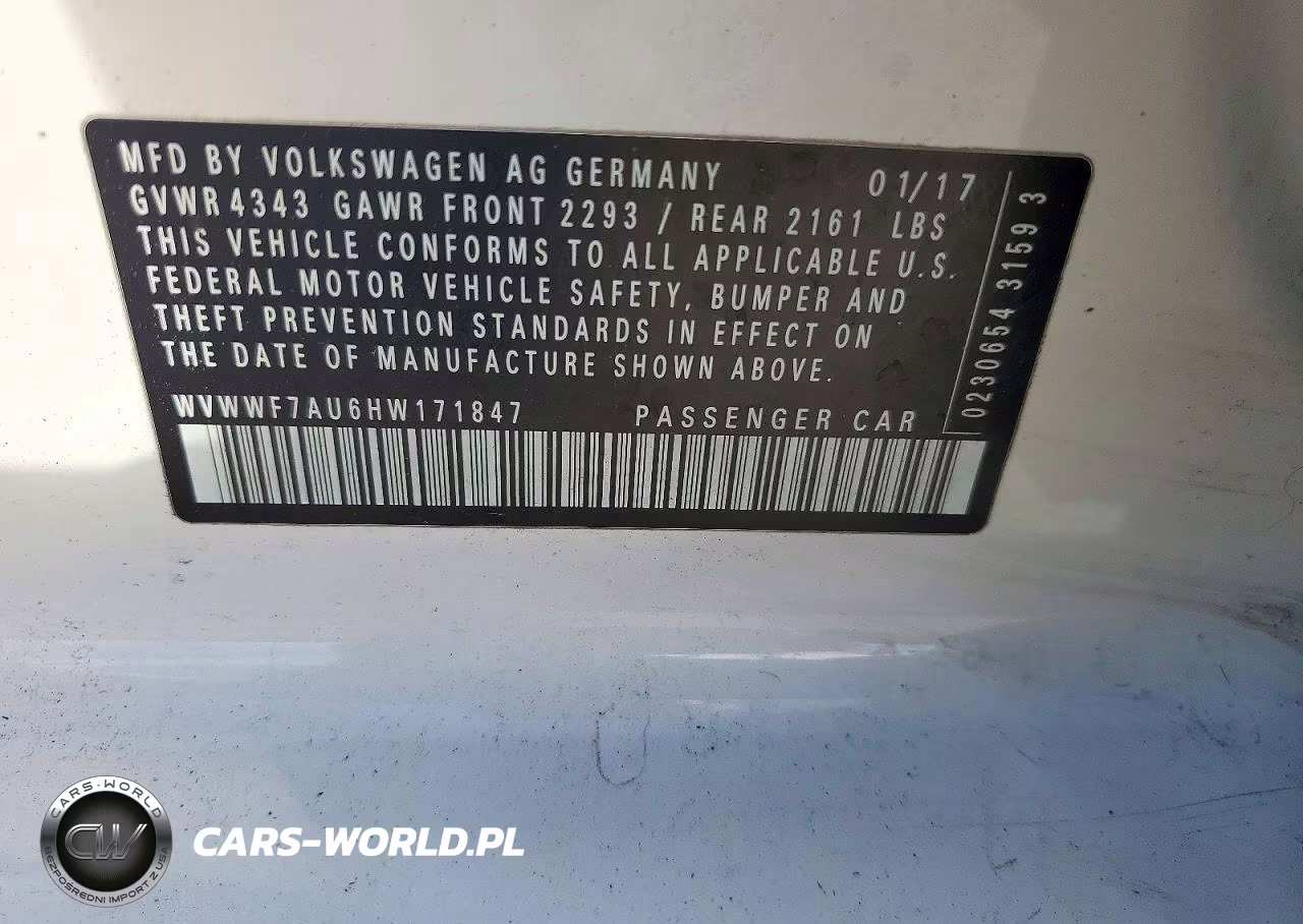 2017 Volkswagen Golf R 4-Door W-Dcc Navigation VIN:WVWWF7AU6HW171847 - 13