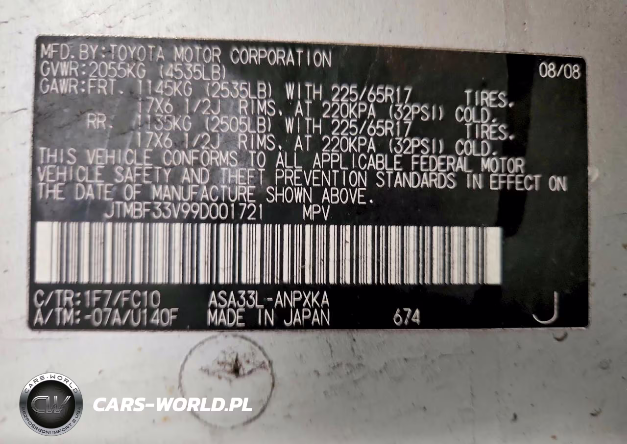 2009 Toyota Rav4 VIN:JTMBF33V99D001721 - 12