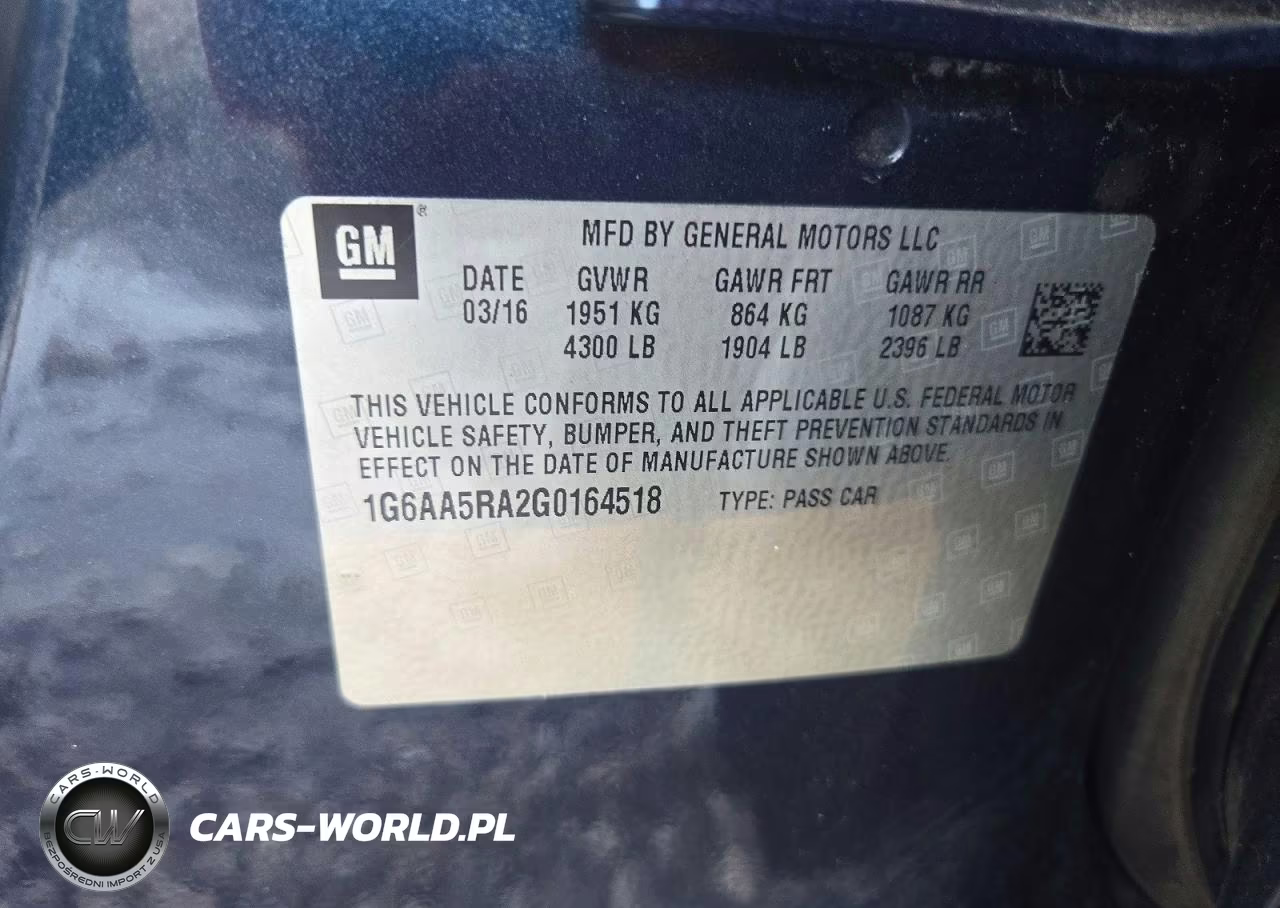 2016 Cadillac Ats VIN:1G6AA5RA2G0164518 - 12