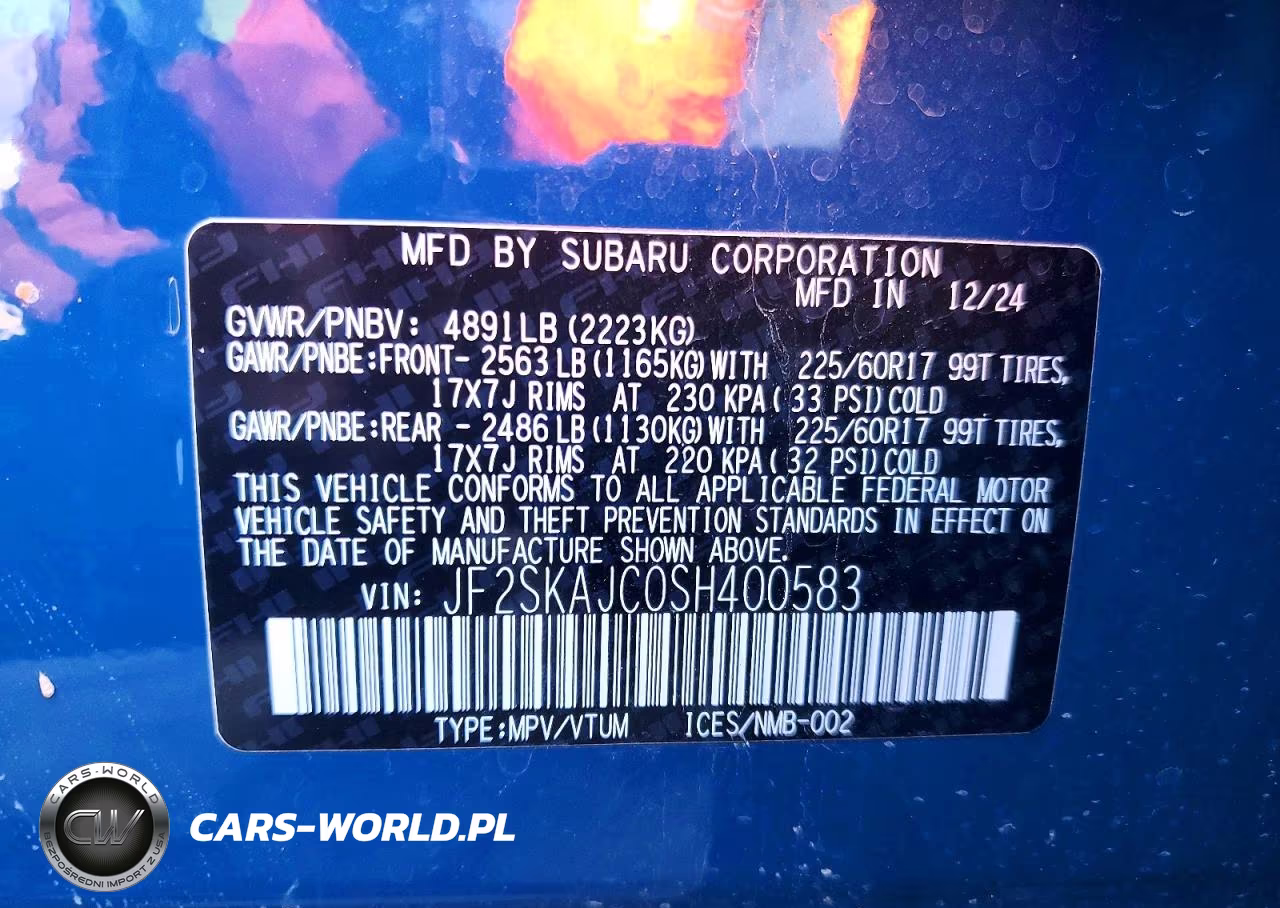 2025 Subaru Forester Wilderness VIN:JF2SKAJC0SH400583 - 13