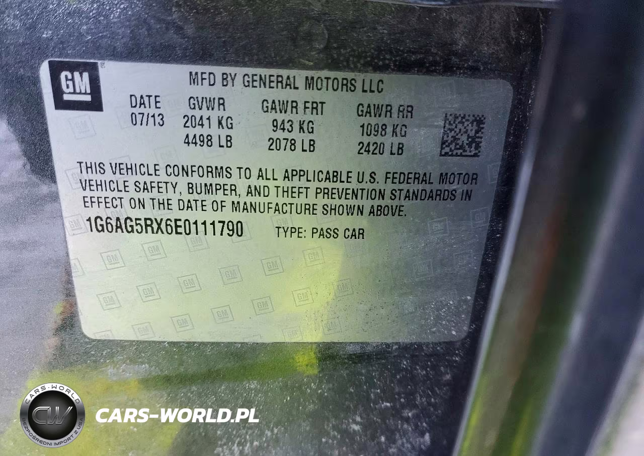 2014 Cadillac Ats VIN:1G6AG5RX6E0111790 - 13