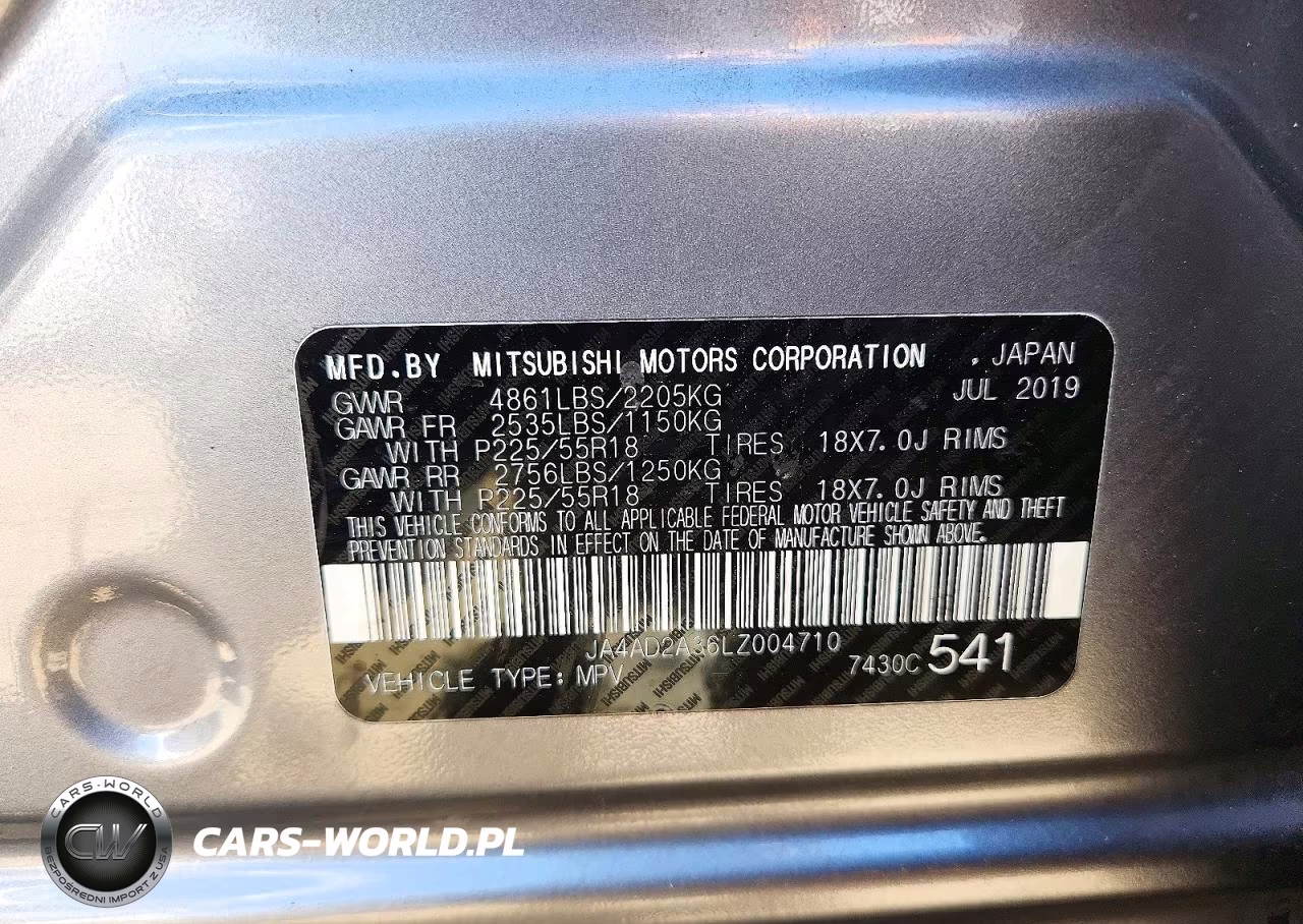 2020 Mitsubishi Outlander Es VIN:JA4AD2A36LZ004710 - 13