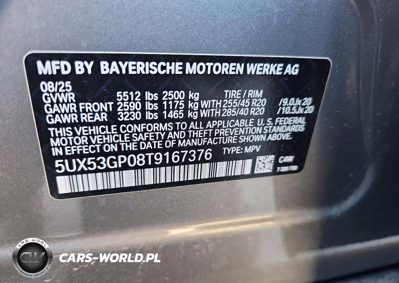 2026 BMW X3 30 xDrive VIN:5UX53GP08T9167376 - 13