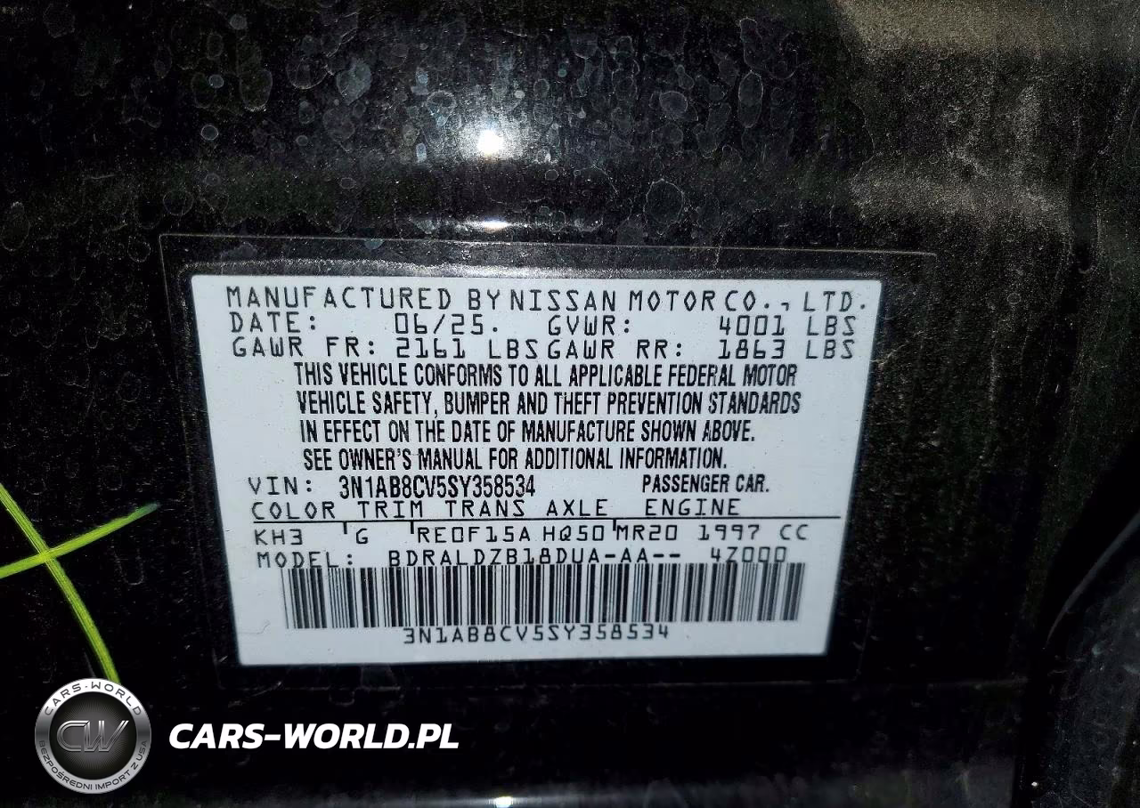 2025 Nissan Sentra Sv VIN:3N1AB8CV5SY358534 - 12
